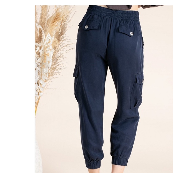 Blue Velvet “ Brockton “ Blue Velvet 100% Tencel Cargo Jogger SR6 - Picture 5 of 5